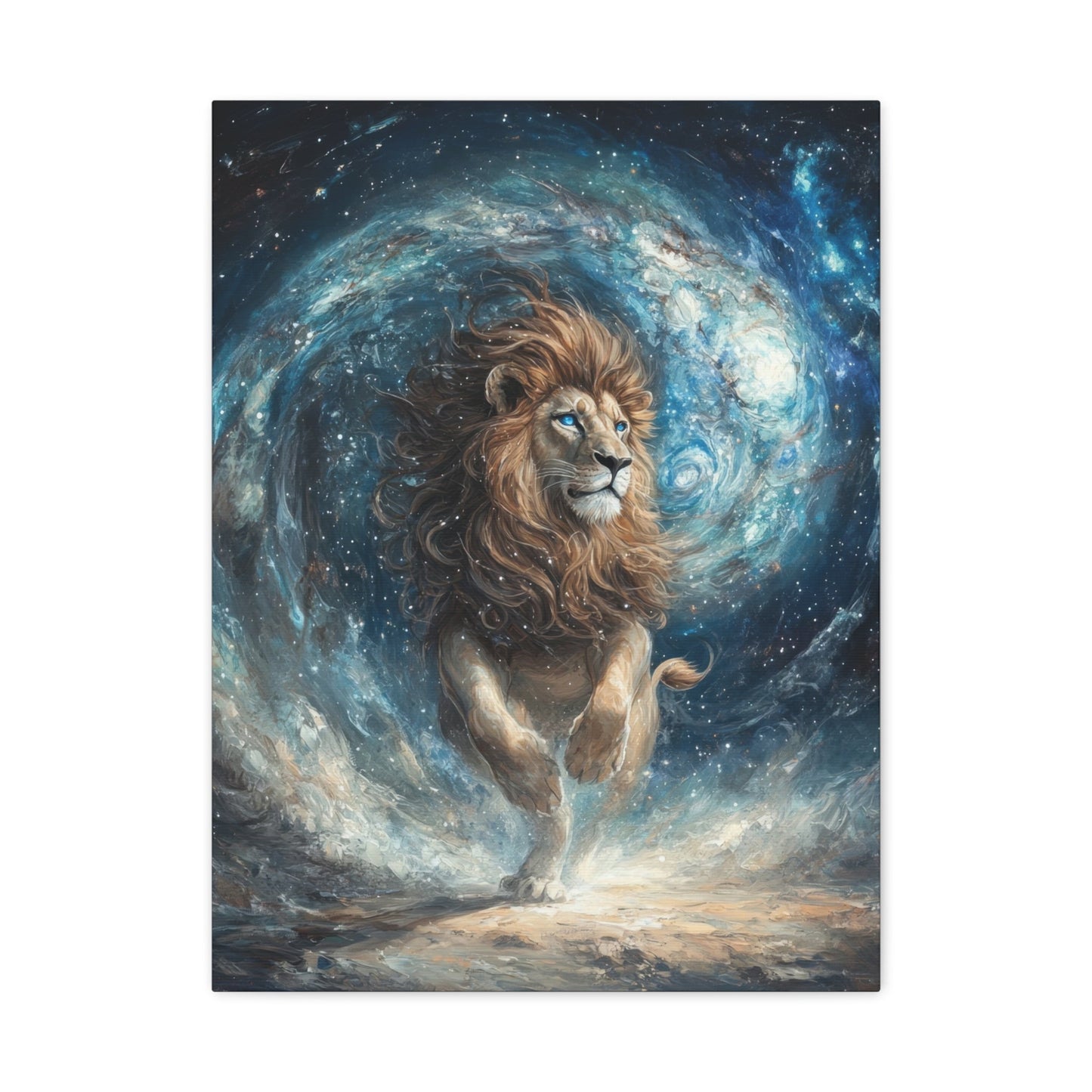 Cosmic Majesty - Lion Wall Art - Aestheticanvas