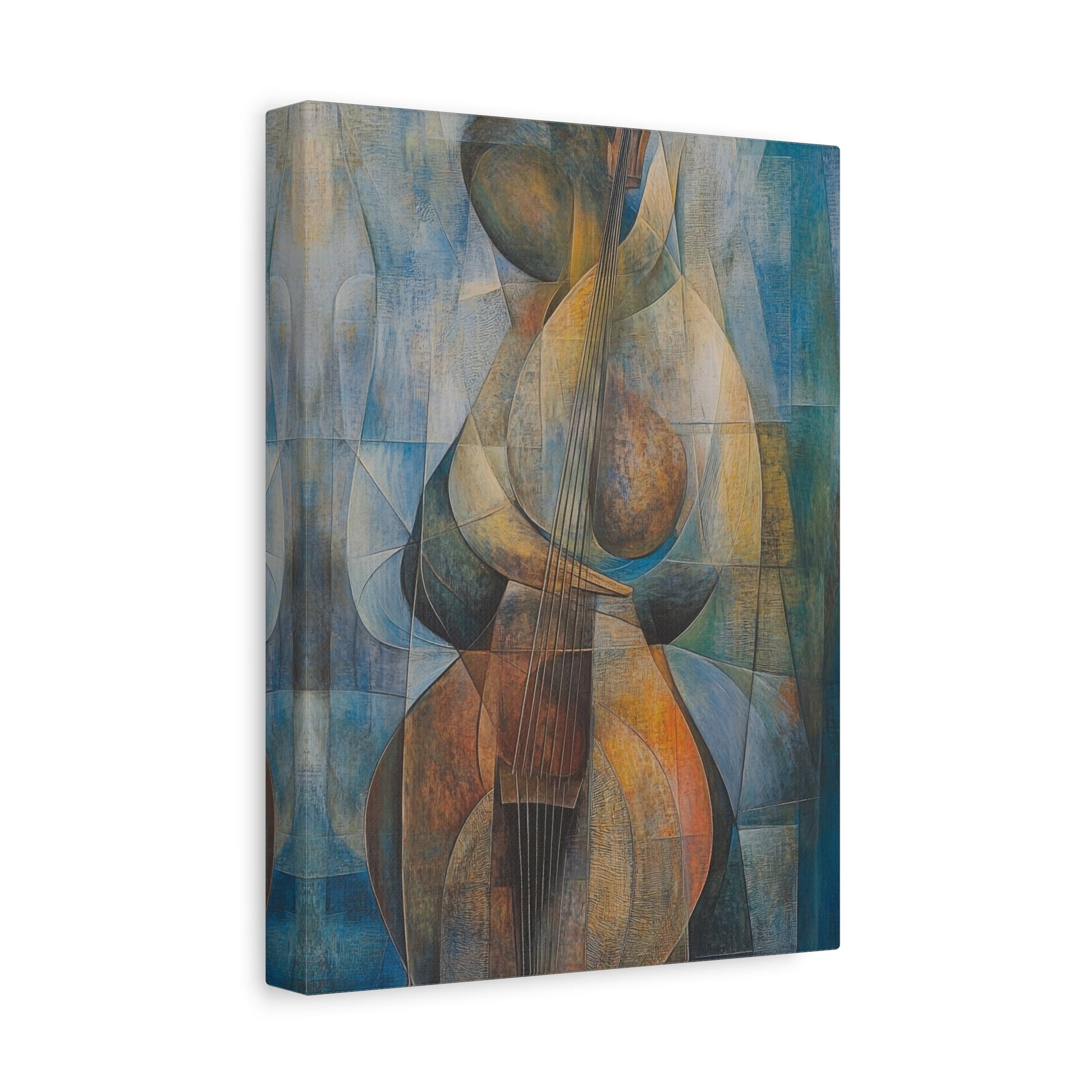 Cubist Melody in Rich Hues - Music Wall Art - Aestheticanvas