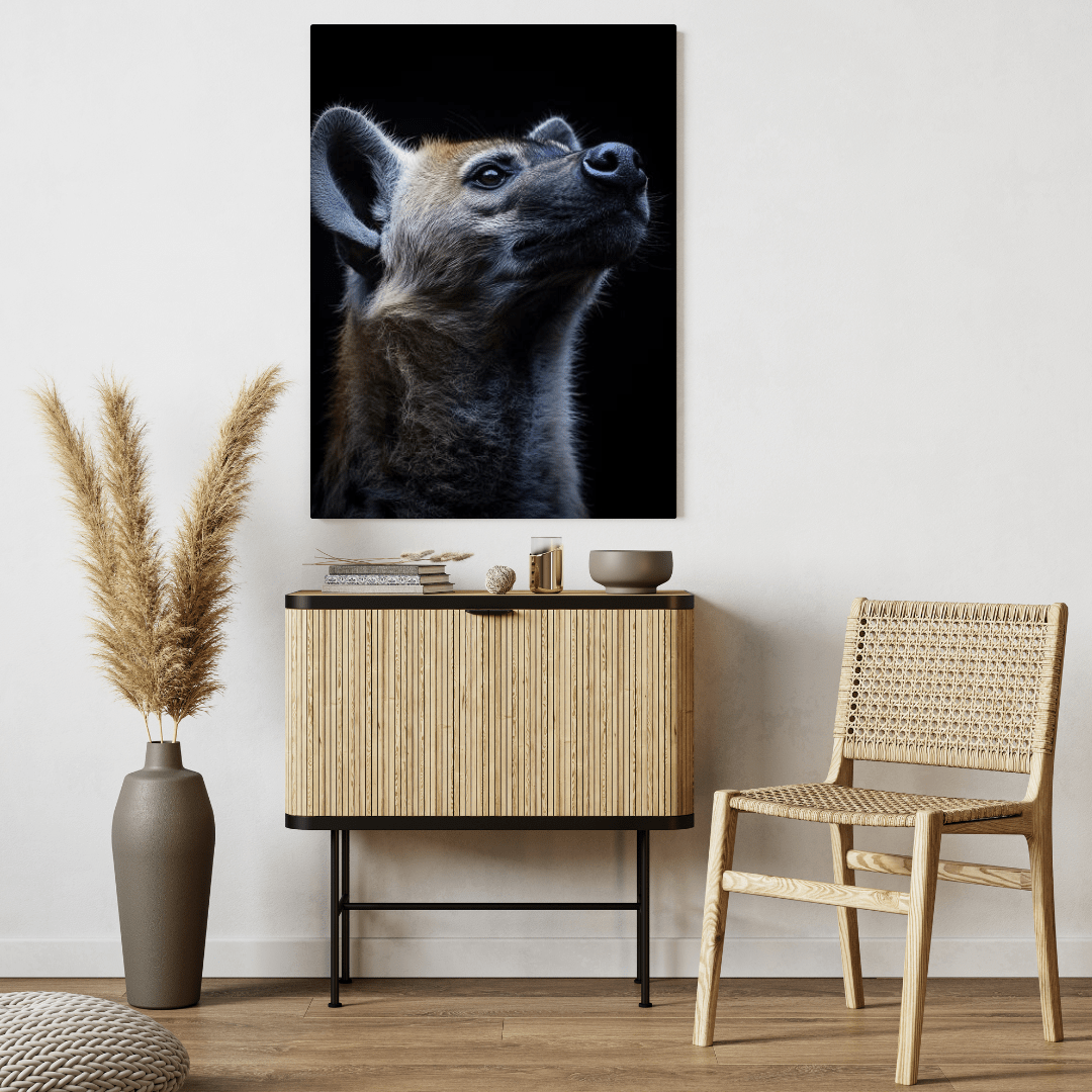 Curious Hyena - Wildlife Wall Art - Aestheticanvas