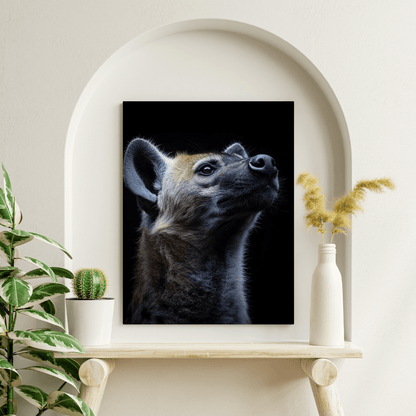 Curious Hyena - Wildlife Wall Art - Aestheticanvas