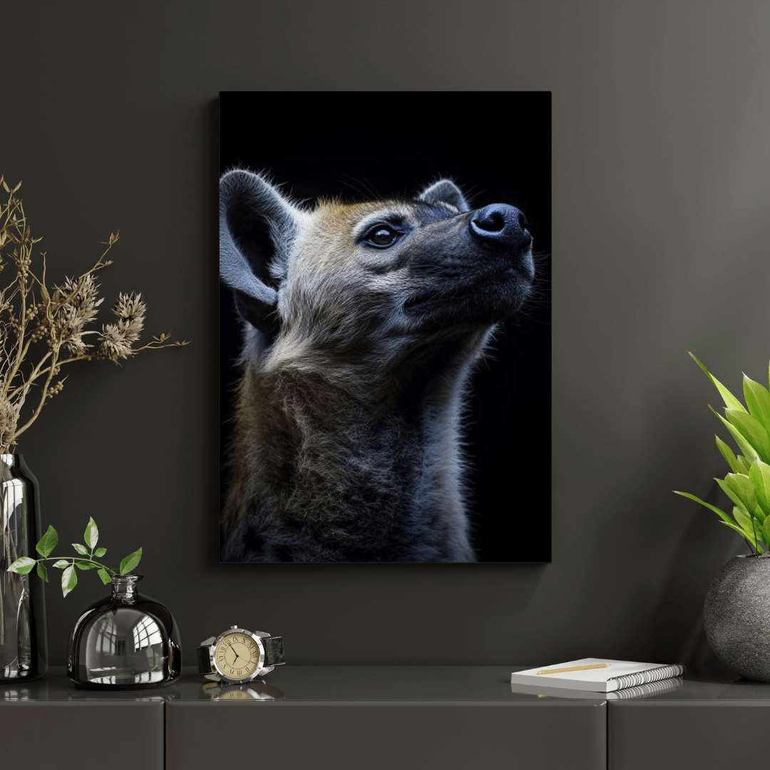 Curious Hyena - Wildlife Wall Art - Aestheticanvas