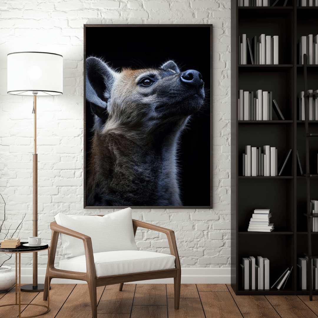 Curious Hyena - Wildlife Wall Art - Aestheticanvas