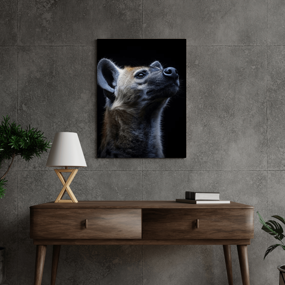 Curious Hyena - Wildlife Wall Art - Aestheticanvas