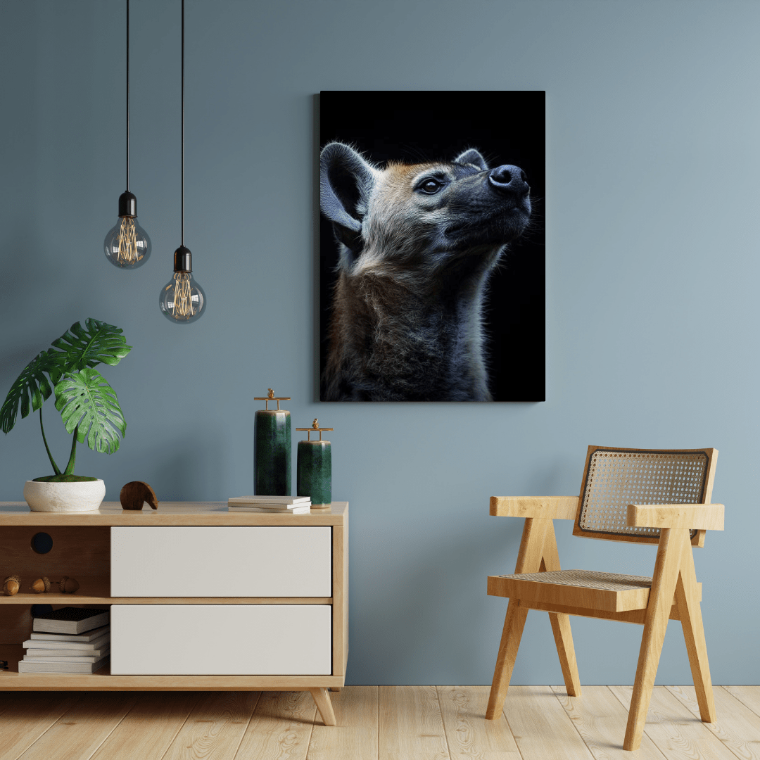 Curious Hyena - Wildlife Wall Art - Aestheticanvas