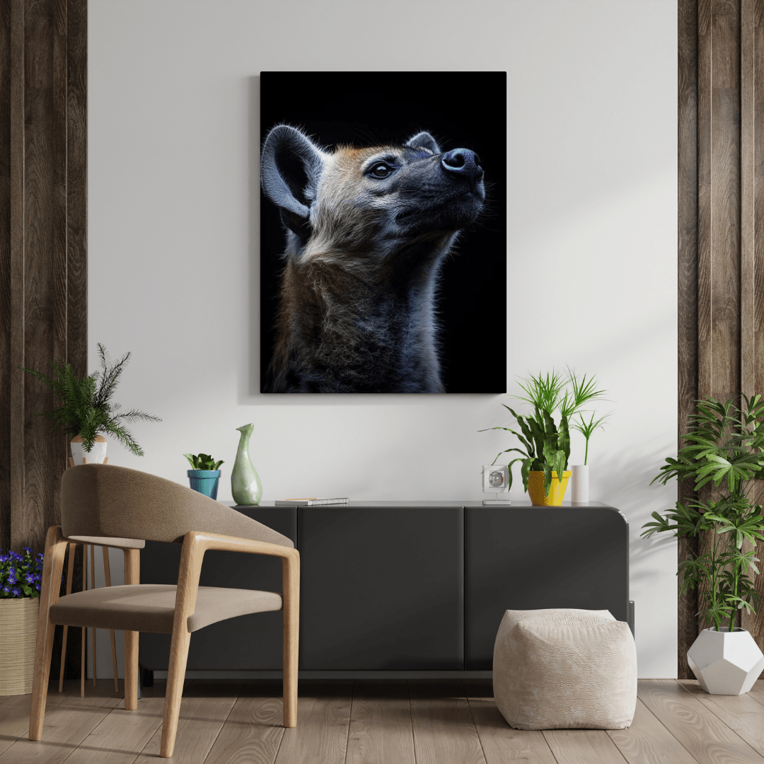 Curious Hyena - Wildlife Wall Art - Aestheticanvas