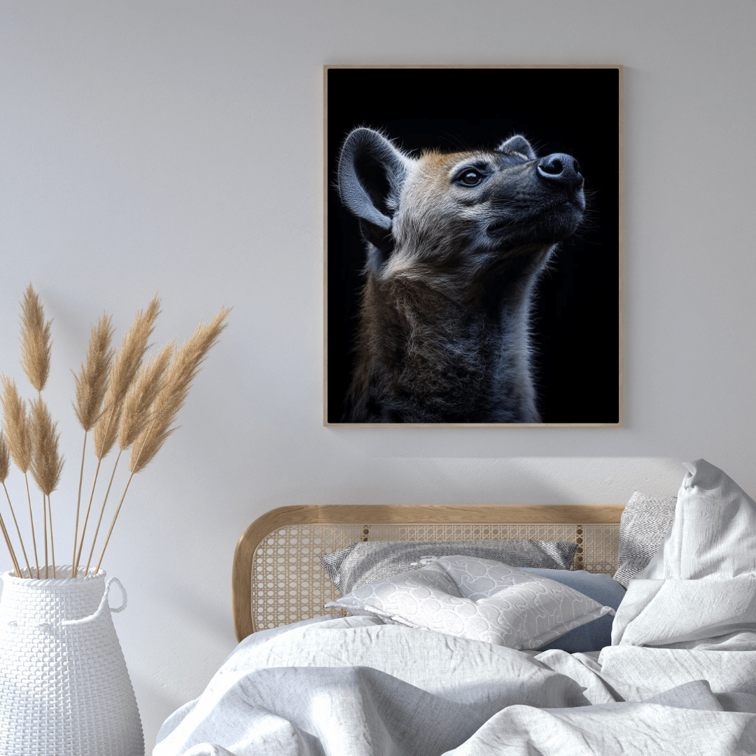 Curious Hyena - Wildlife Wall Art - Aestheticanvas