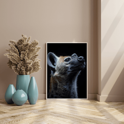 Curious Hyena - Wildlife Wall Art - Aestheticanvas