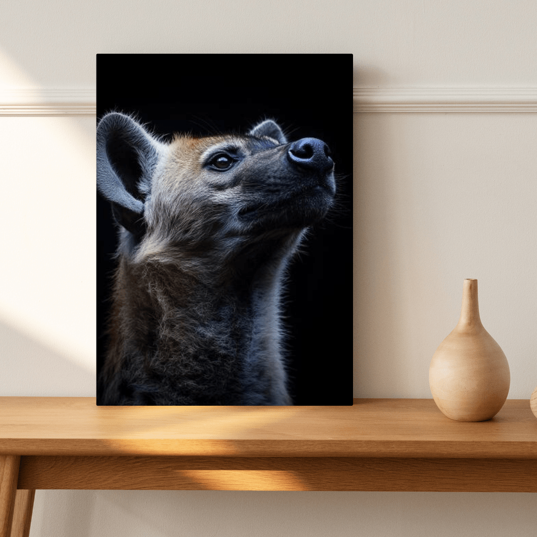 Curious Hyena - Wildlife Wall Art - Aestheticanvas