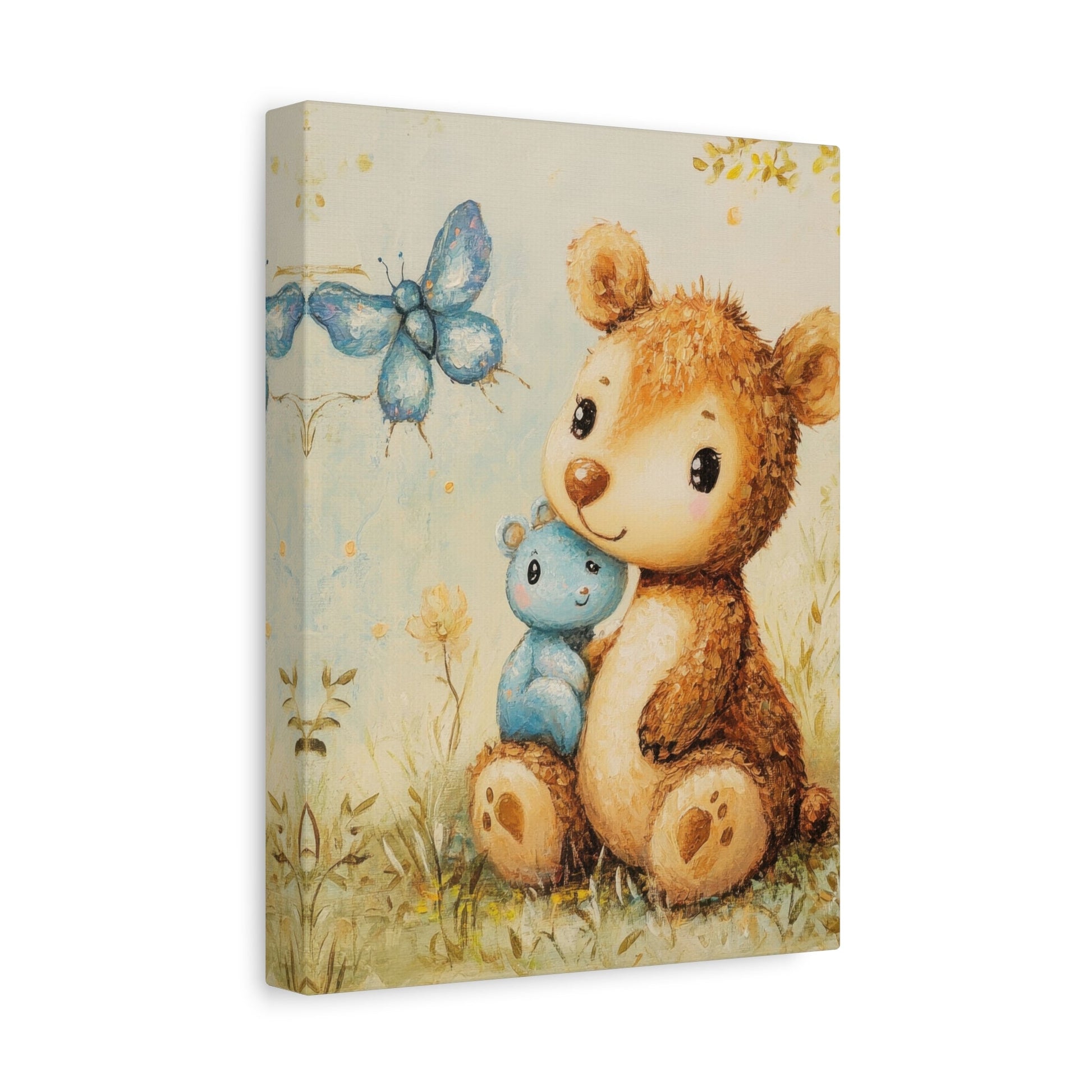 Cuties and Butterfly - Kids Wall Art - Aestheticanvas