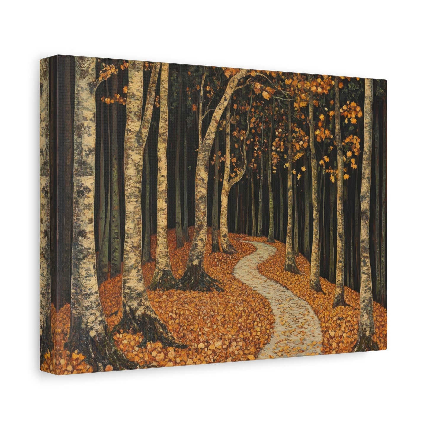 Dark Autumn Forest Pathway - Nature Wall Art - Aestheticanvas