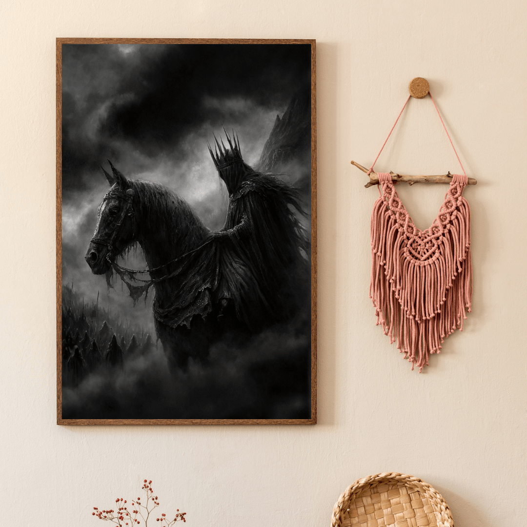 Dark Rider of the Mist - Fantasy Wall Art - Aestheticanvas