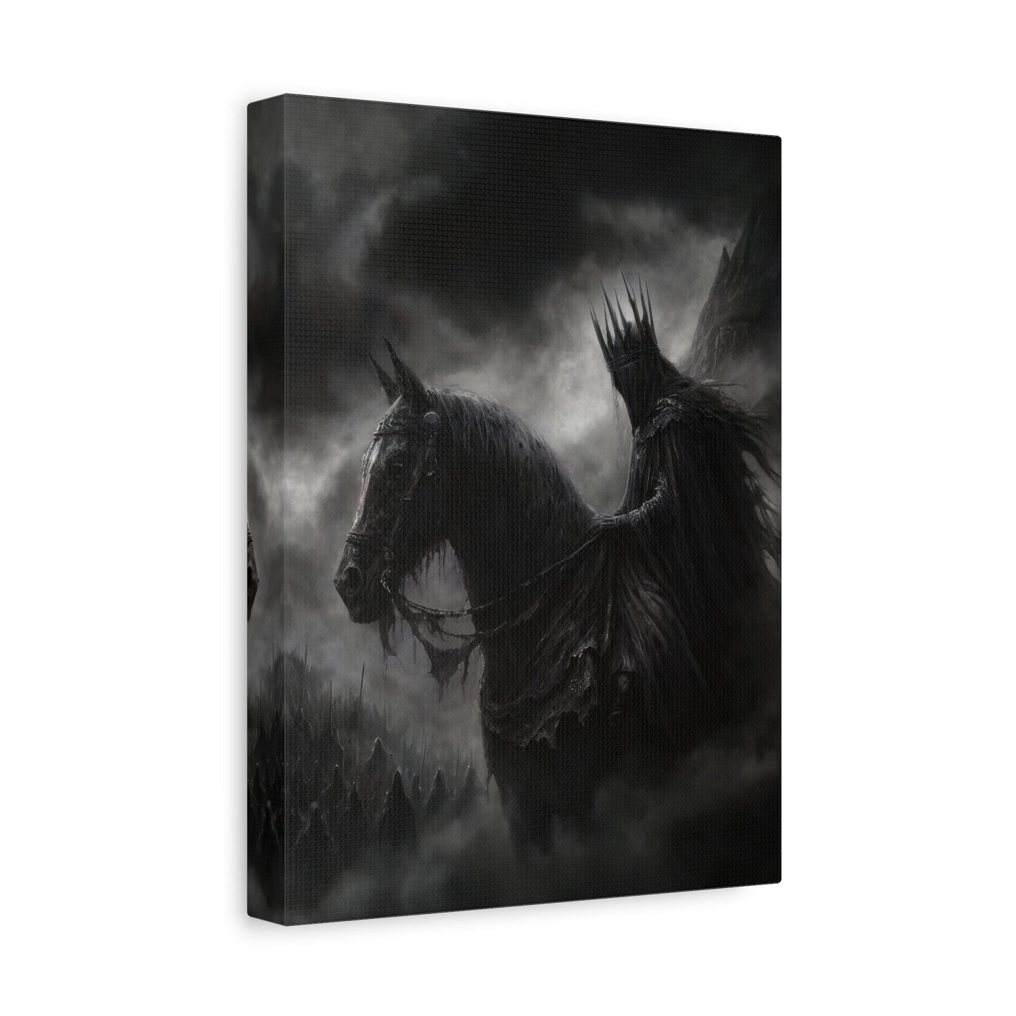 Dark Rider of the Mist - Fantasy Wall Art - Aestheticanvas