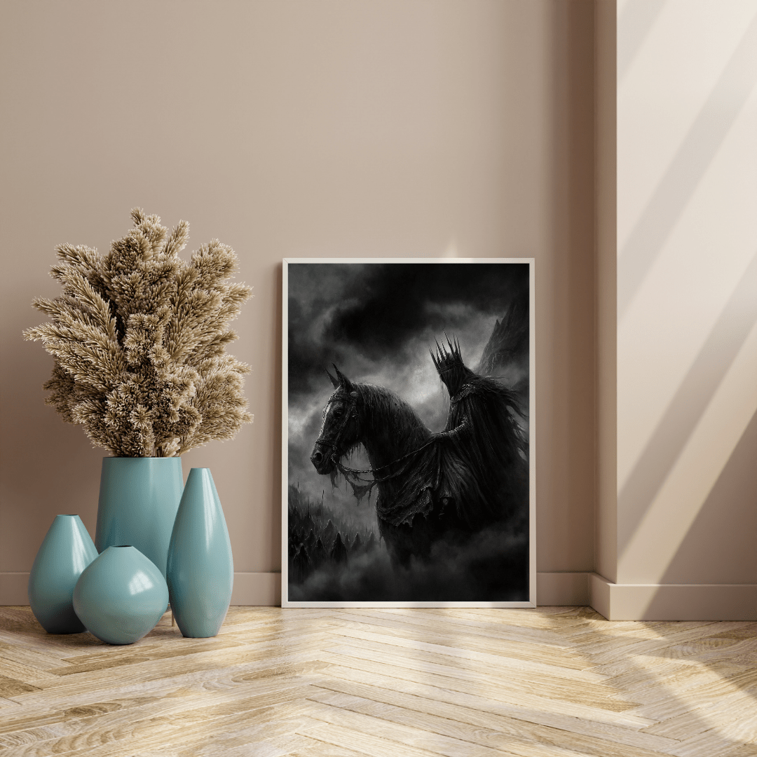 Dark Rider of the Mist - Fantasy Wall Art - Aestheticanvas