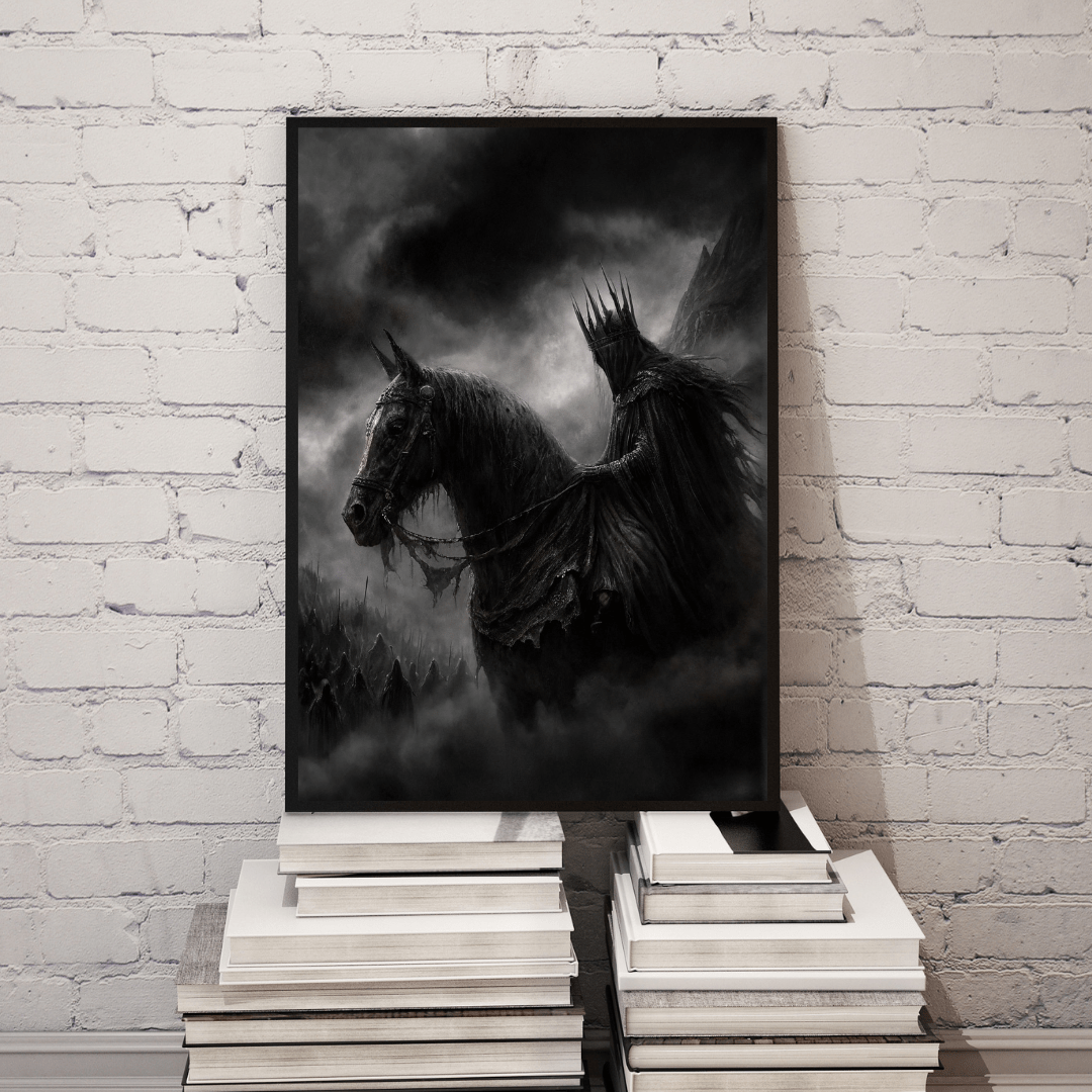 Dark Rider of the Mist - Fantasy Wall Art - Aestheticanvas