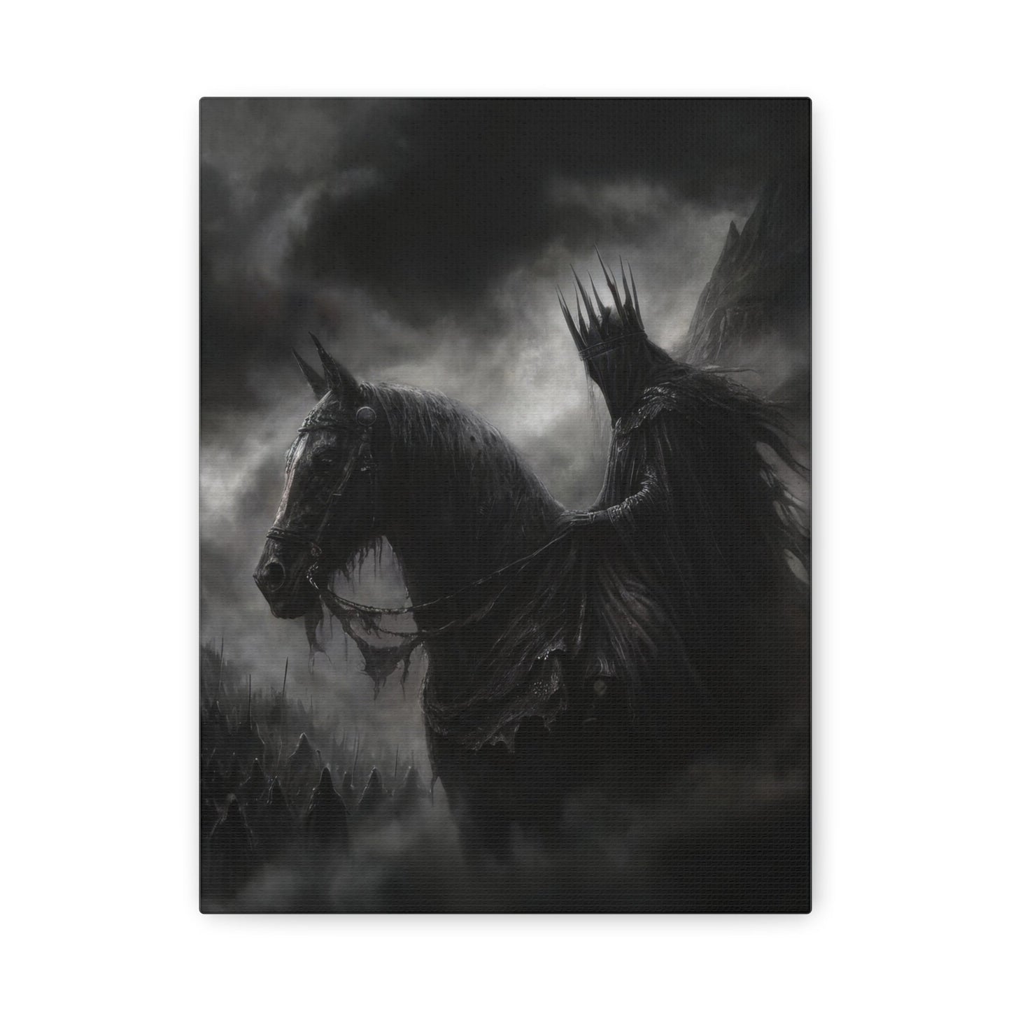 Dark Rider of the Mist - Fantasy Wall Art - Aestheticanvas