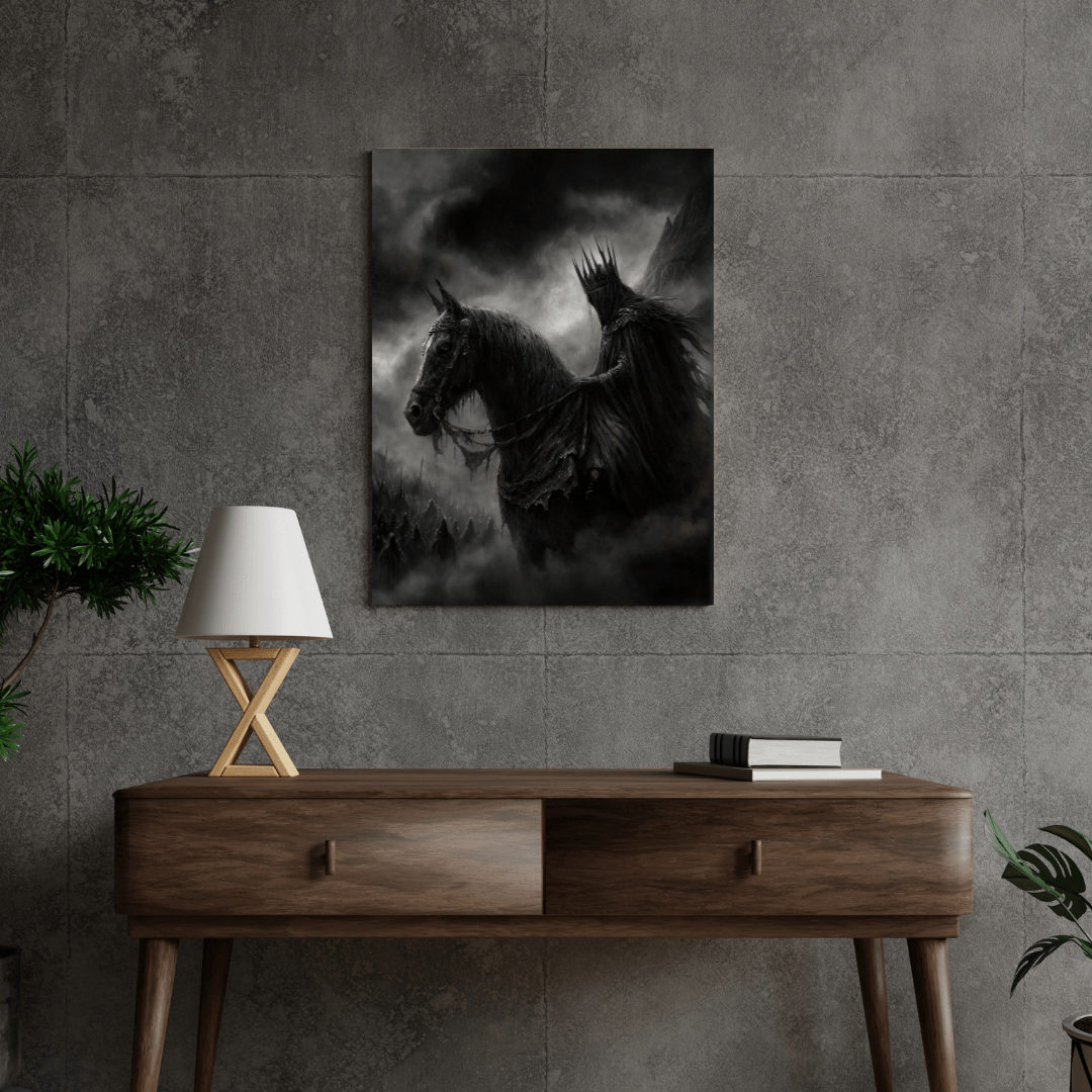 Dark Rider of the Mist - Fantasy Wall Art - Aestheticanvas