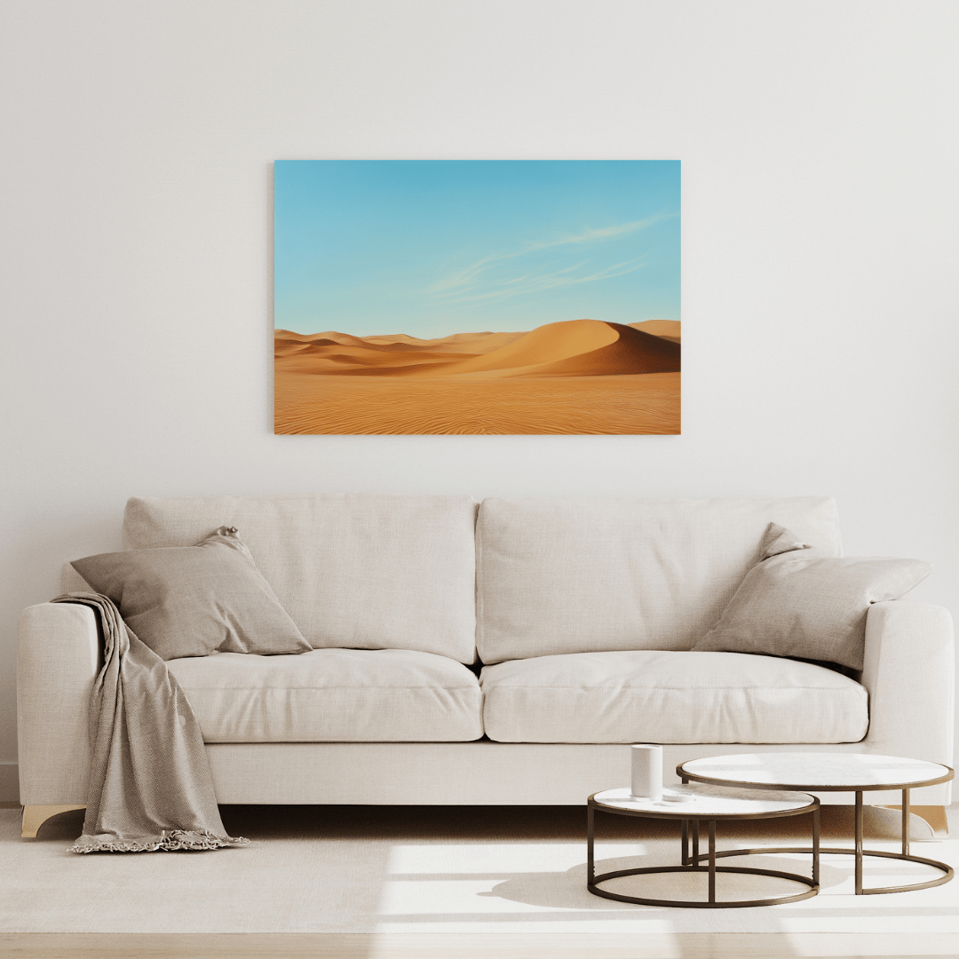 Desert Serenity Sand Dunes - Landscape Wall Art - Aestheticanvas