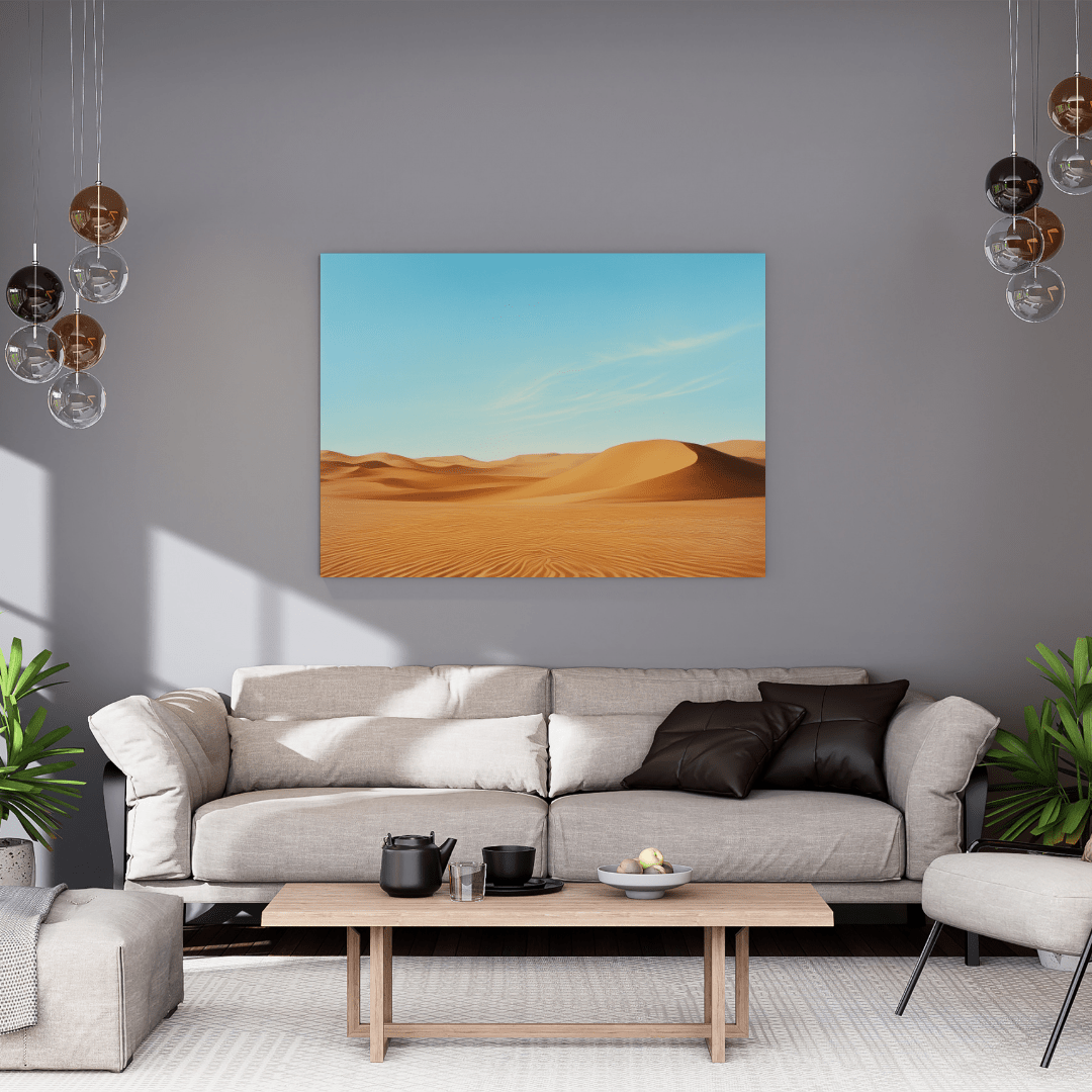 Desert Serenity Sand Dunes - Landscape Wall Art - Aestheticanvas