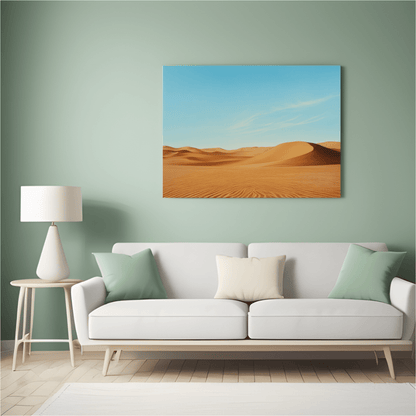 Desert Serenity Sand Dunes - Landscape Wall Art - Aestheticanvas