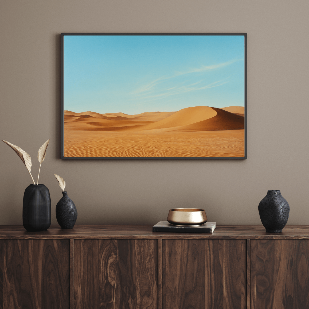 Desert Serenity Sand Dunes - Landscape Wall Art - Aestheticanvas