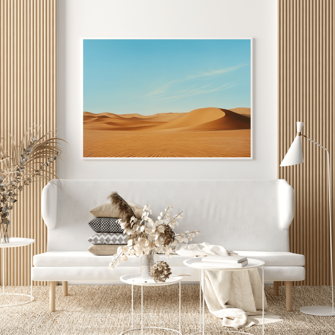 Desert Serenity Sand Dunes - Landscape Wall Art - Aestheticanvas