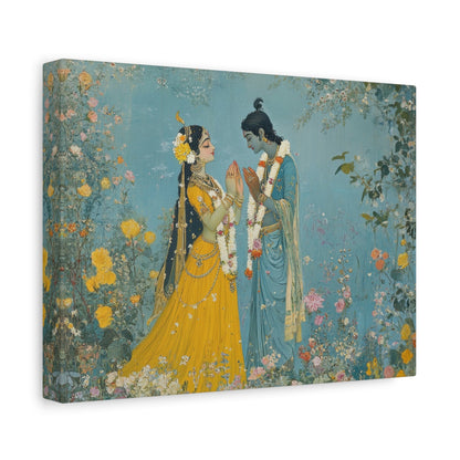 Divine Harmony in Garden - Spiritual Wall Art - Aestheticanvas