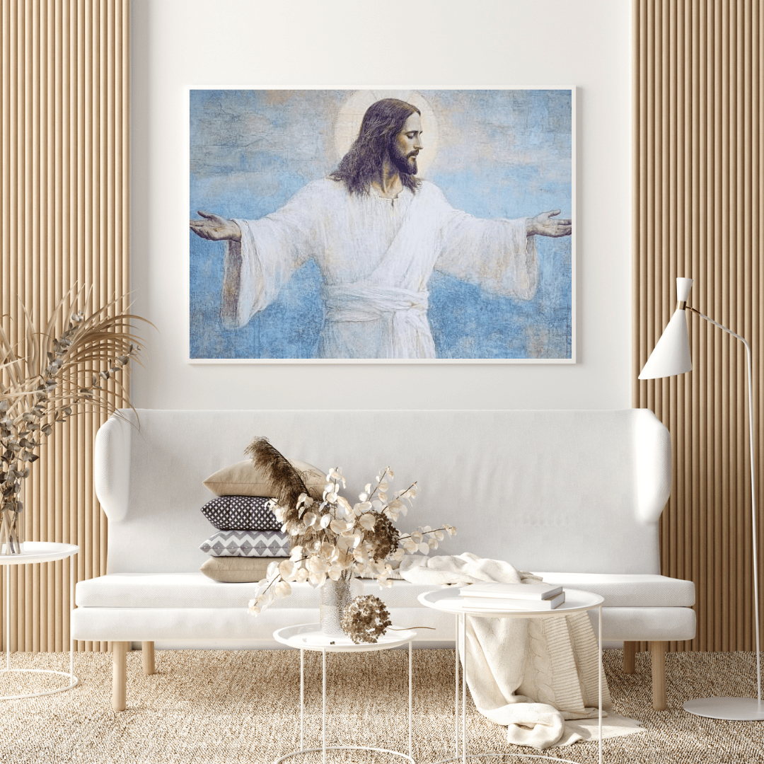 Divine Serenity of Christ - Religious Wall Art - Aestheticanvas