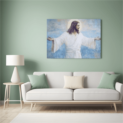 Divine Serenity of Christ - Religious Wall Art - Aestheticanvas