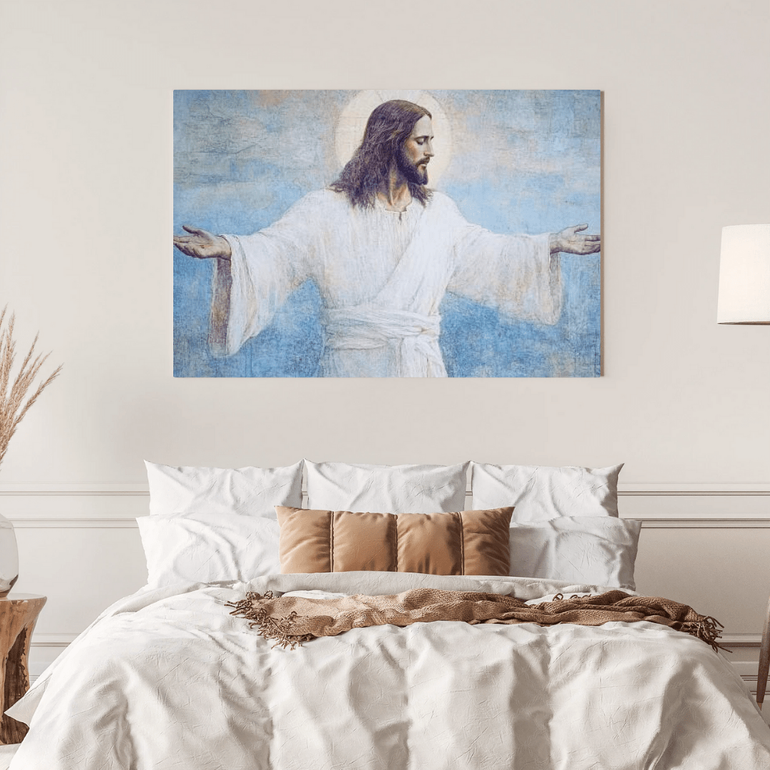 Divine Serenity of Christ - Religious Wall Art - Aestheticanvas