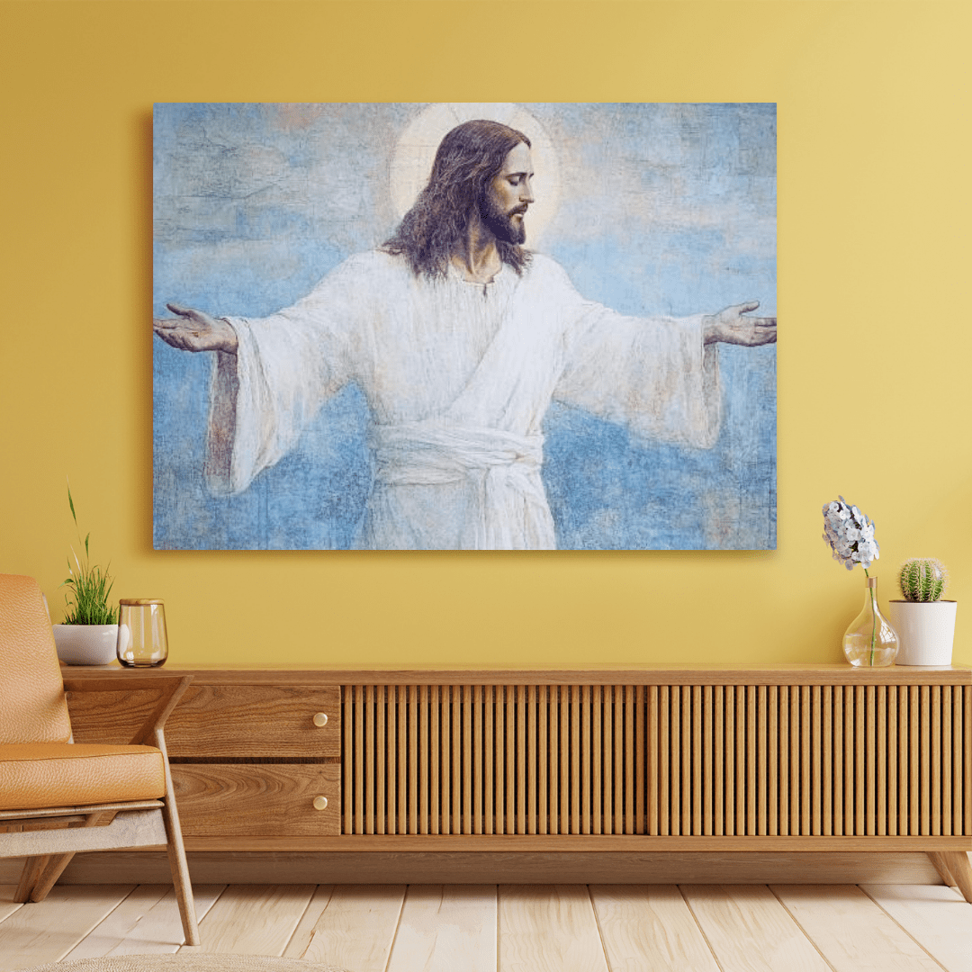 Divine Serenity of Christ - Religious Wall Art - Aestheticanvas