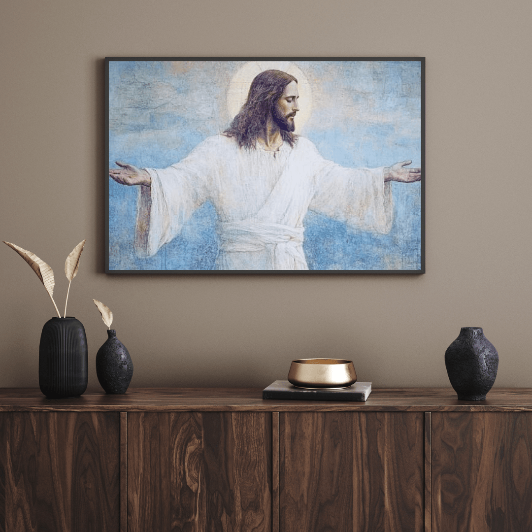 Divine Serenity of Christ - Religious Wall Art - Aestheticanvas