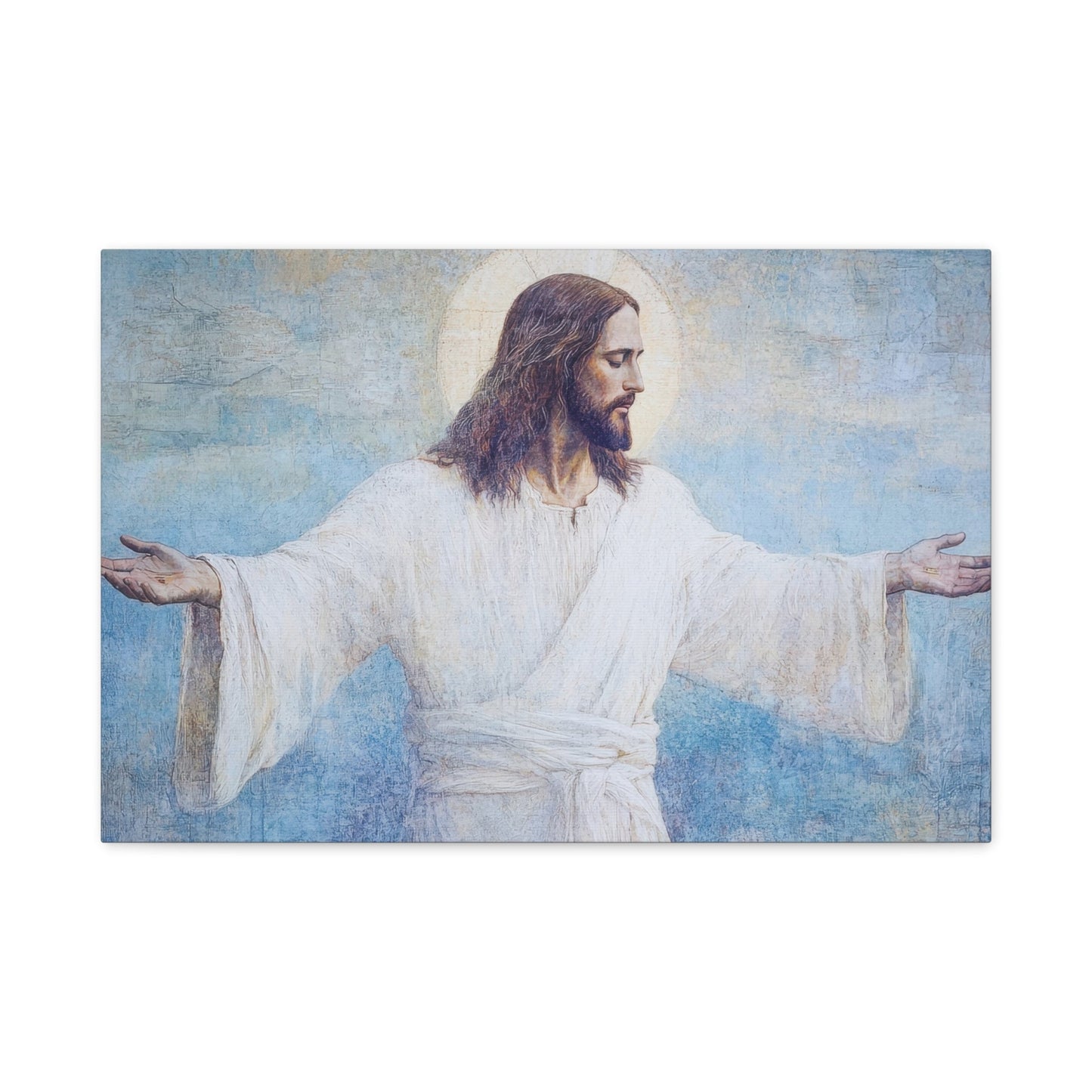 Divine Serenity of Christ - Religious Wall Art - Aestheticanvas