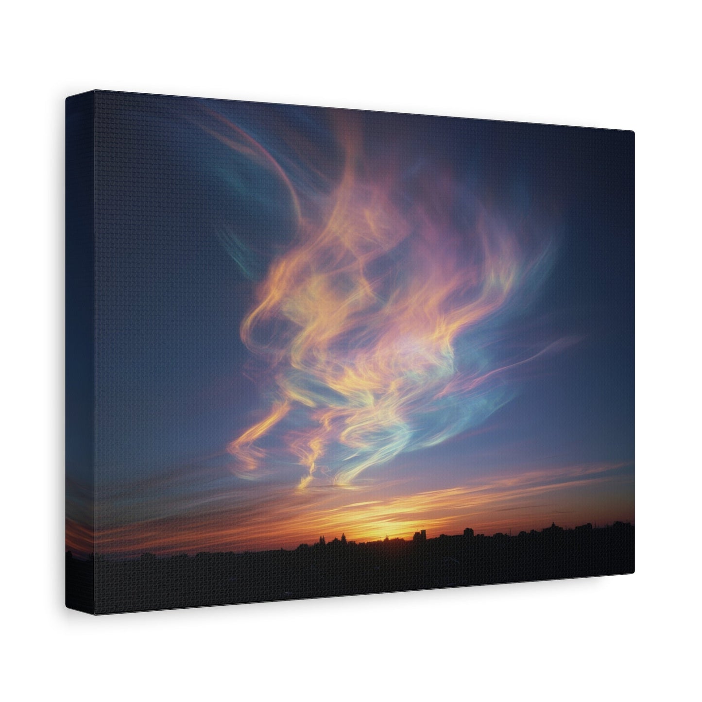 Dramatic Sunset Over Village - Sky Wall Art - Aestheticanvas