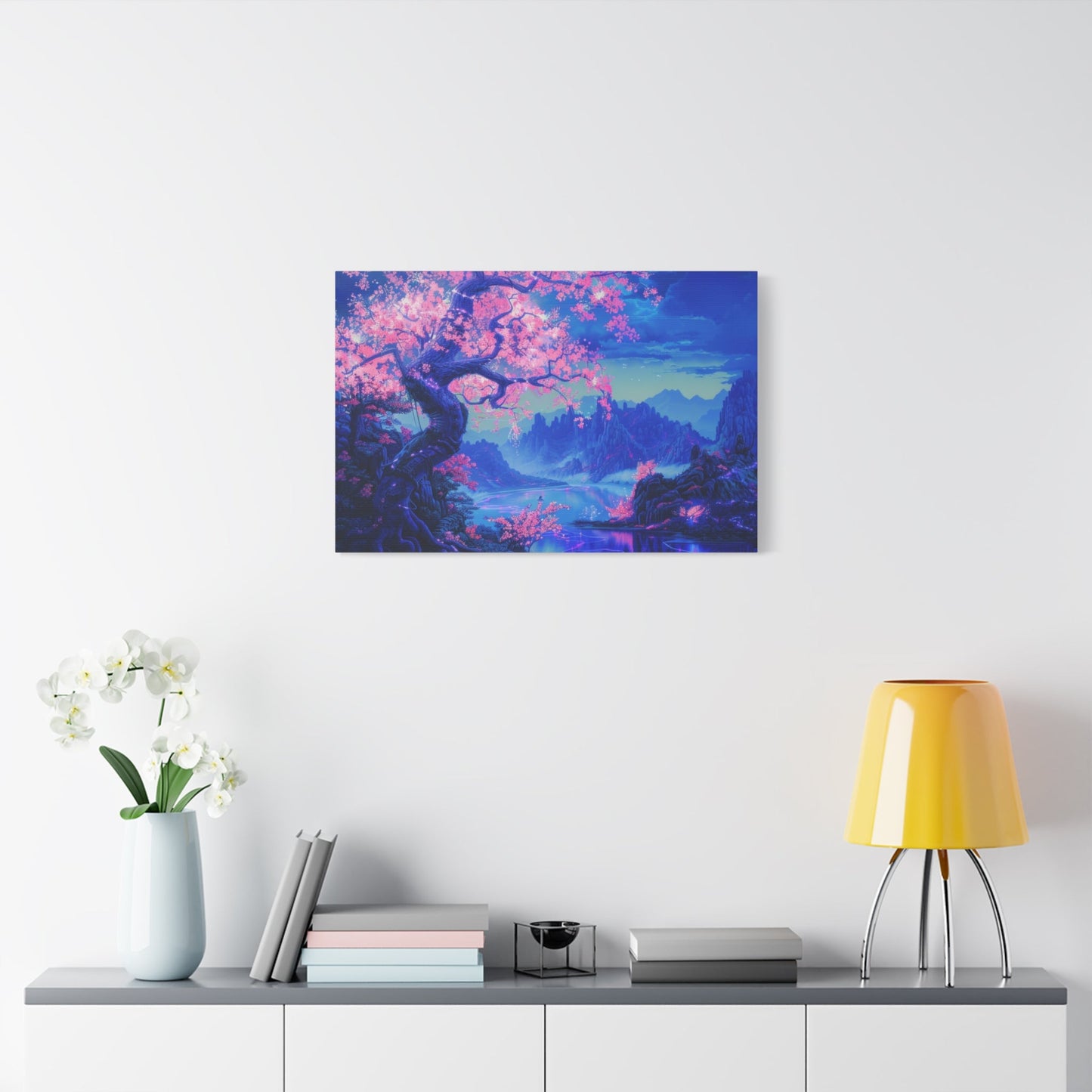 Dreamlike Pink Blossom - Limited Wall Art - Aestheticanvas