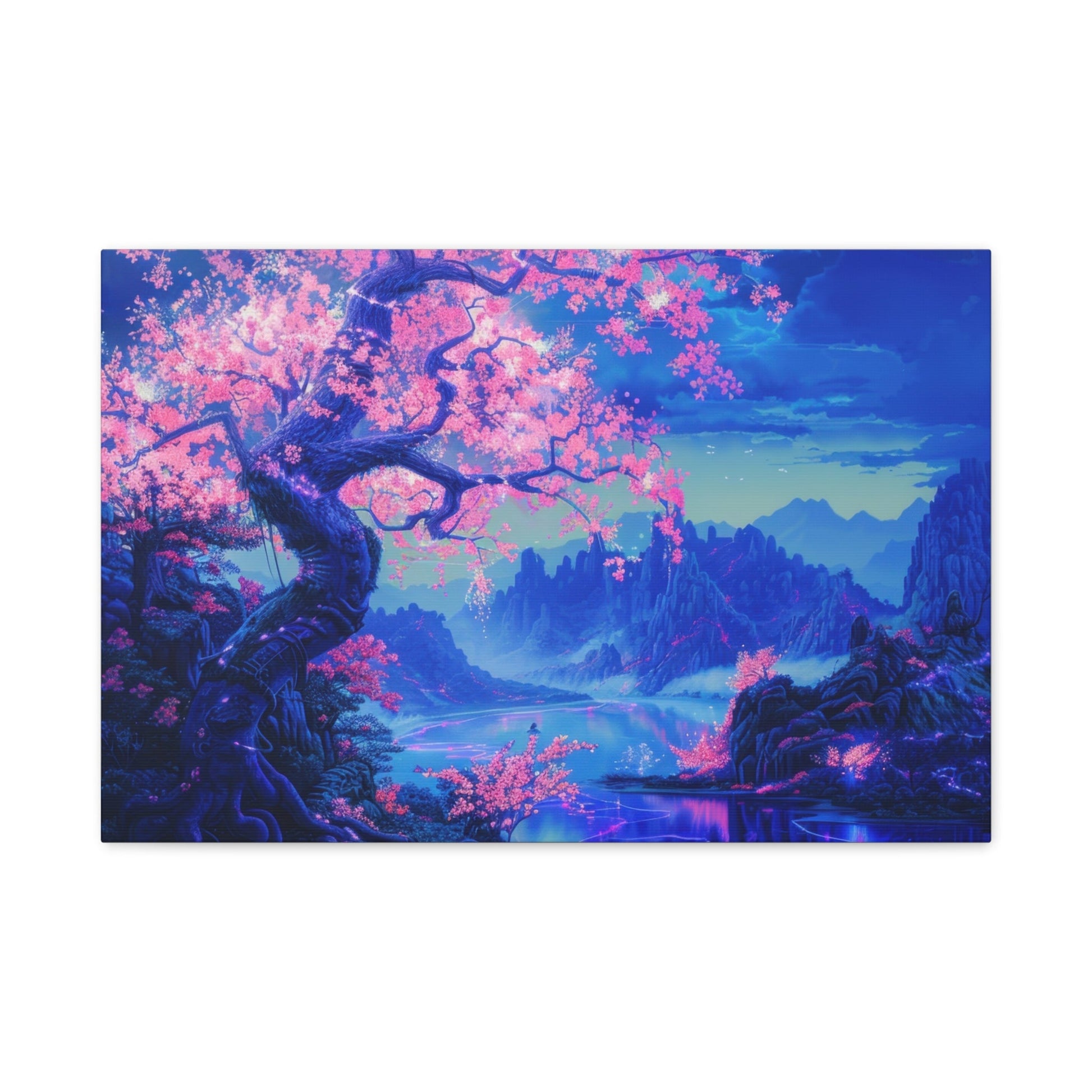 Dreamlike Pink Blossom - Limited Wall Art - Aestheticanvas