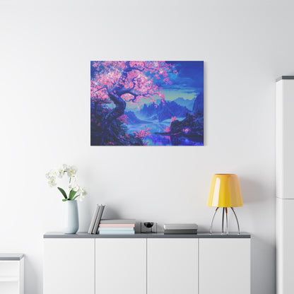 Dreamlike Pink Blossom - Limited Wall Art - Aestheticanvas