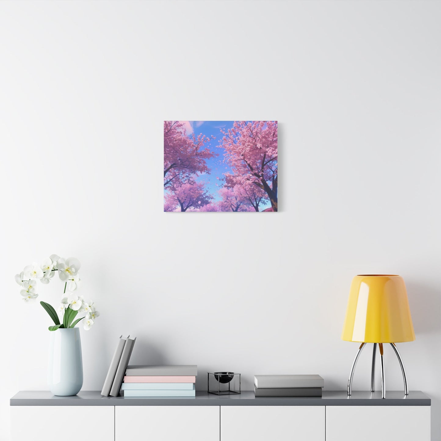 Dreamy Pink Japanese Cherry Blossoms - Floral Wall Art - Aestheticanvas