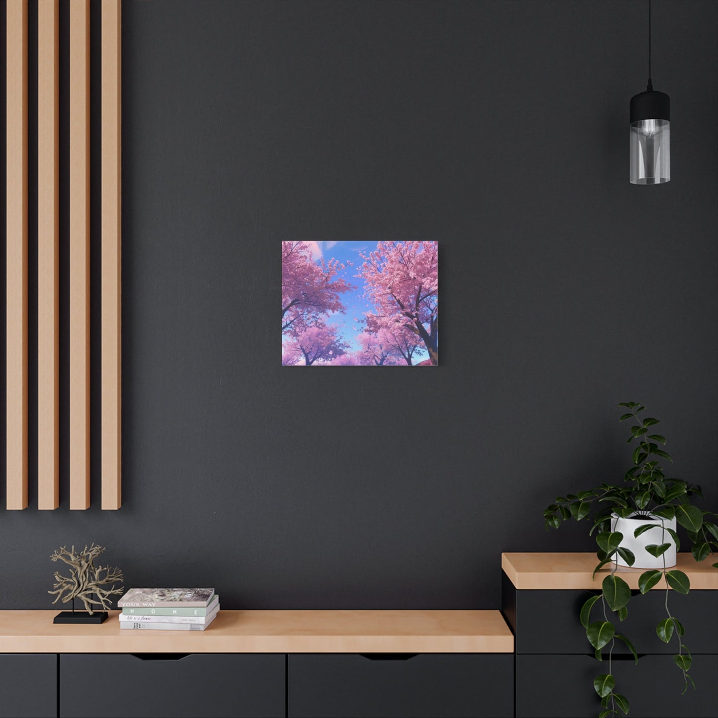 Dreamy Pink Japanese Cherry Blossoms - Floral Wall Art - Aestheticanvas