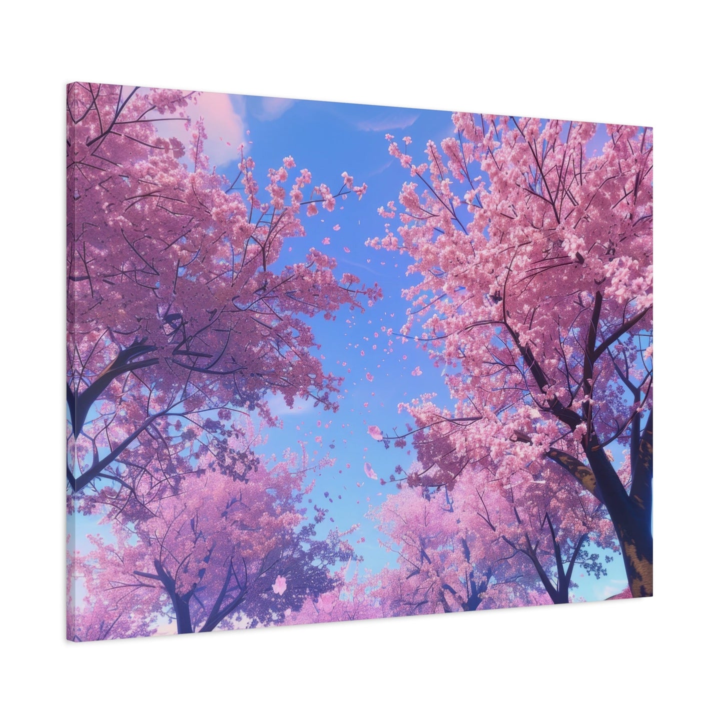 Dreamy Pink Japanese Cherry Blossoms - Floral Wall Art - Aestheticanvas