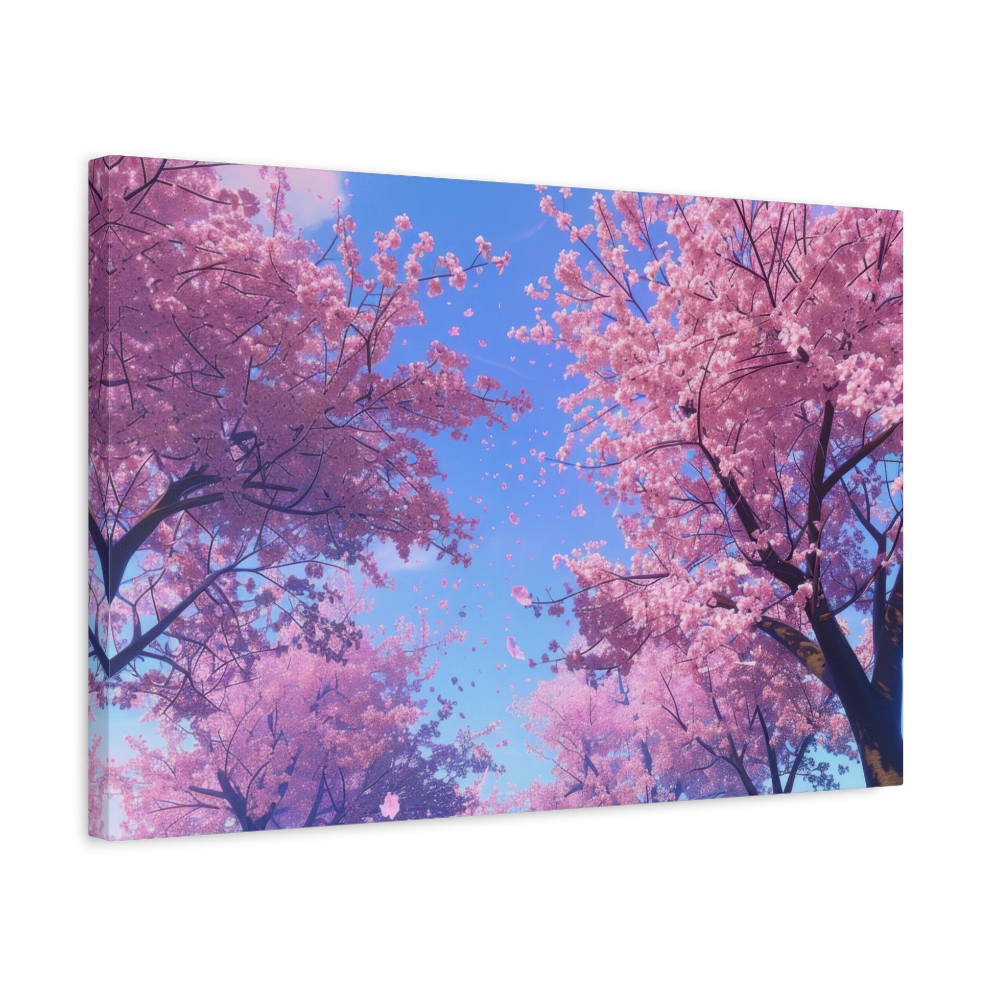 Dreamy Pink Japanese Cherry Blossoms - Floral Wall Art - Aestheticanvas