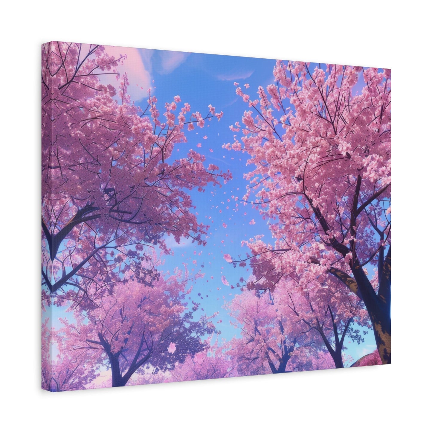 Dreamy Pink Japanese Cherry Blossoms - Floral Wall Art - Aestheticanvas