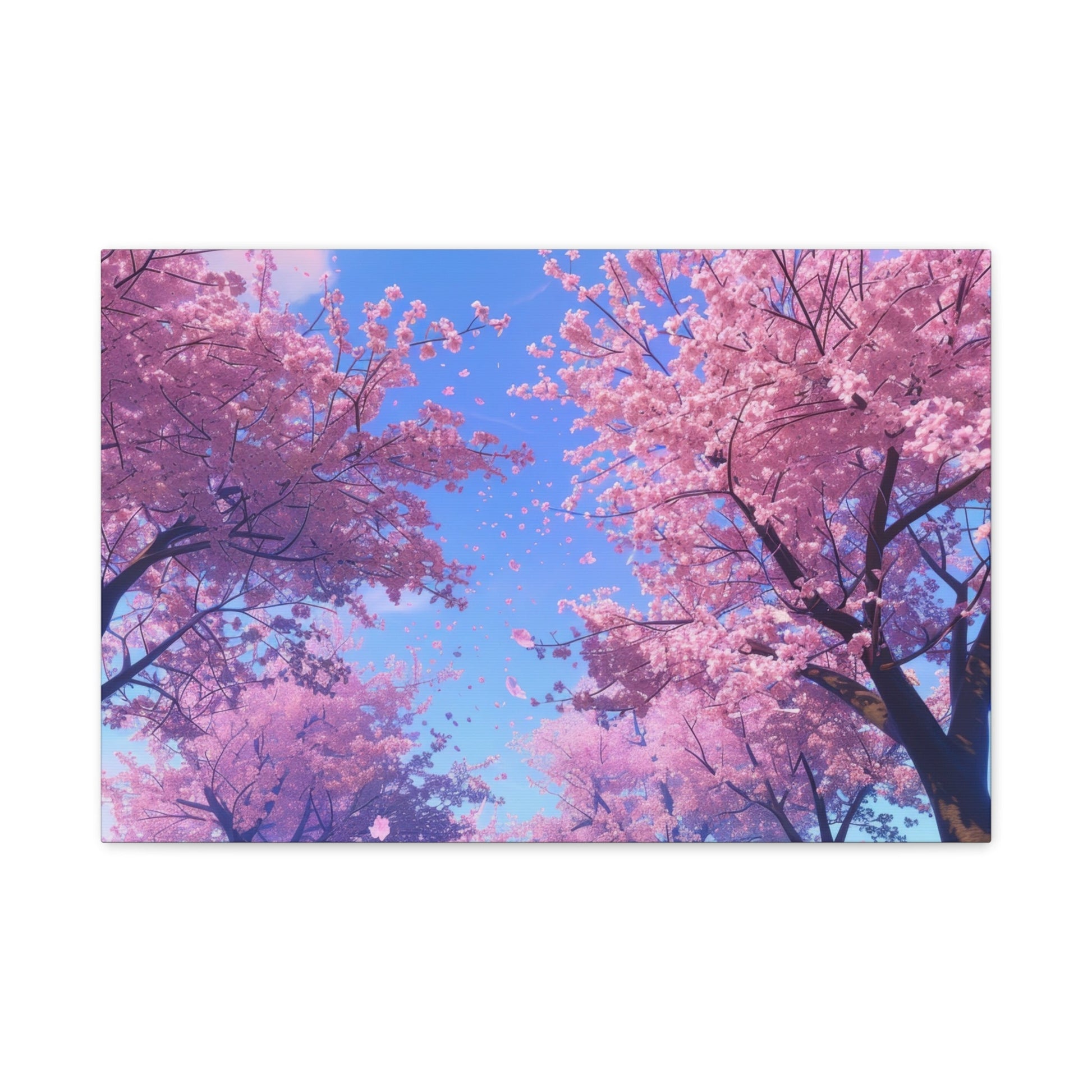 Dreamy Pink Japanese Cherry Blossoms - Floral Wall Art - Aestheticanvas