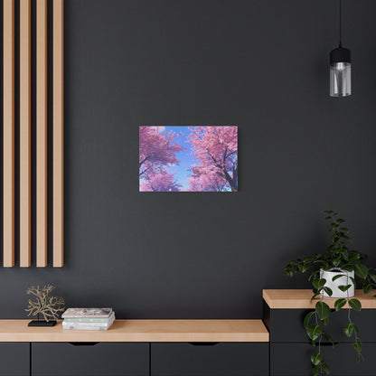 Dreamy Pink Japanese Cherry Blossoms - Floral Wall Art - Aestheticanvas