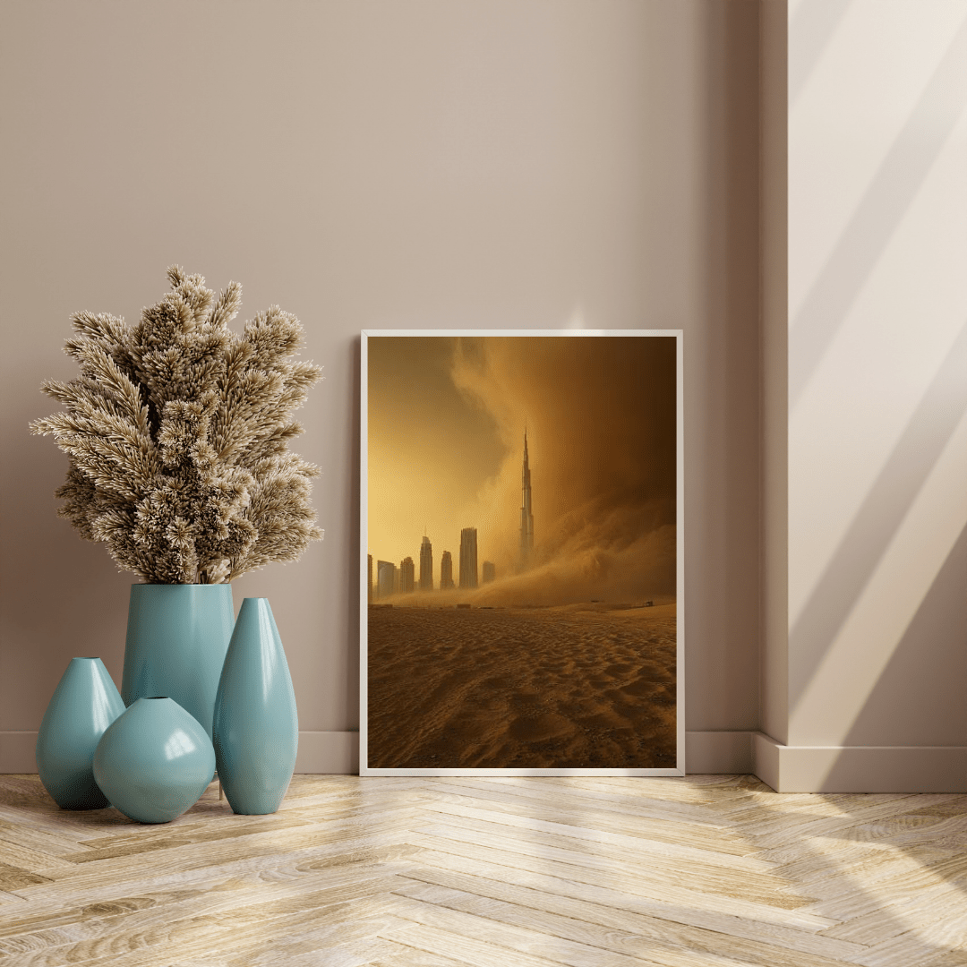 Dubai Sandstorm - City Wall Art - Aestheticanvas