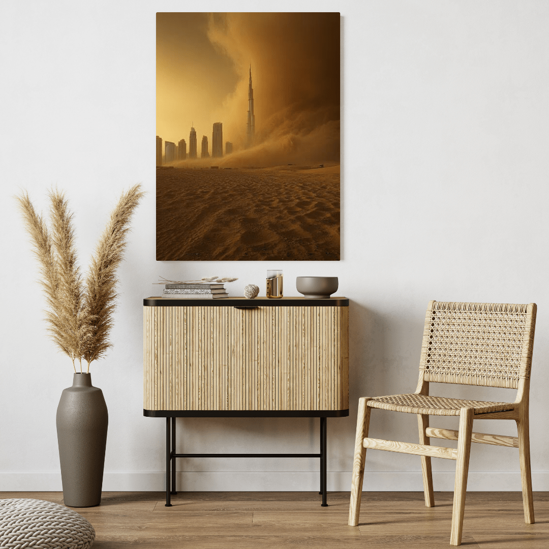 Dubai Sandstorm - City Wall Art - Aestheticanvas