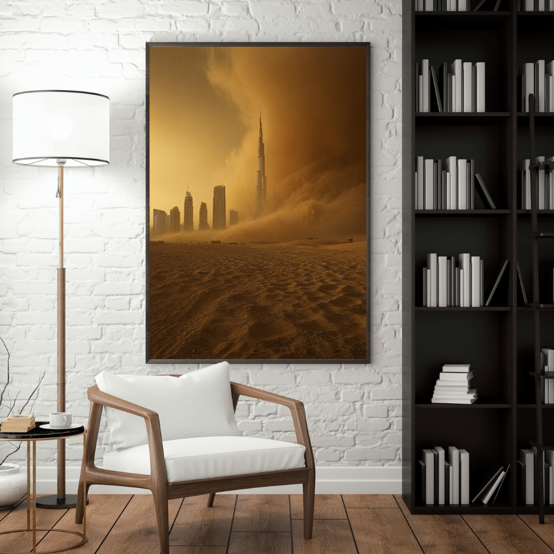 Dubai Sandstorm - City Wall Art - Aestheticanvas