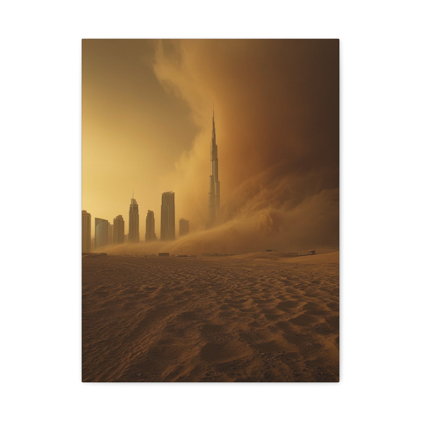 Dubai Sandstorm - City Wall Art - Aestheticanvas