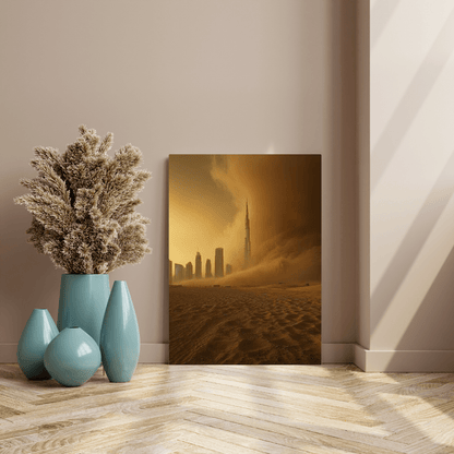 Dubai Sandstorm - City Wall Art - Aestheticanvas