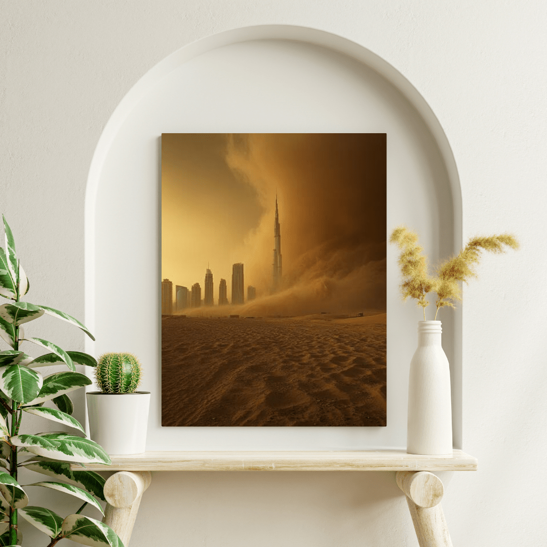 Dubai Sandstorm - City Wall Art - Aestheticanvas