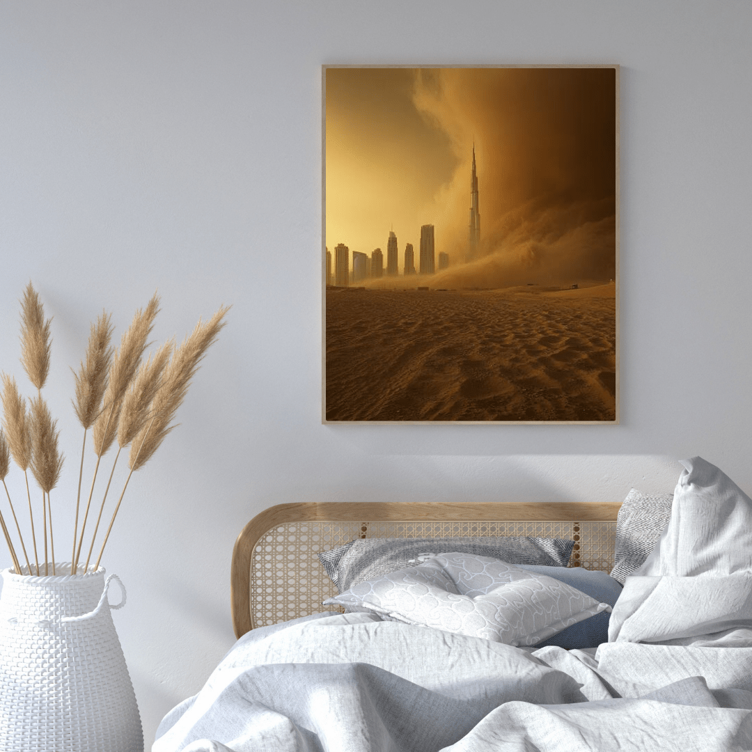 Dubai Sandstorm - City Wall Art - Aestheticanvas